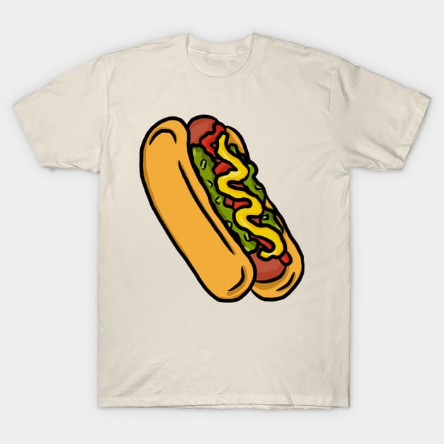 Hotdog T-Shirt by RoserinArt